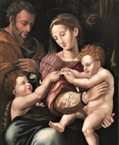 Holy Family and Saint Johan